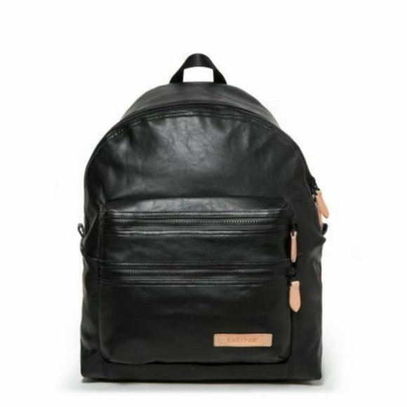 Eastpak Other - Eastpak Padded Pak'r Black Leather Backpack 0285